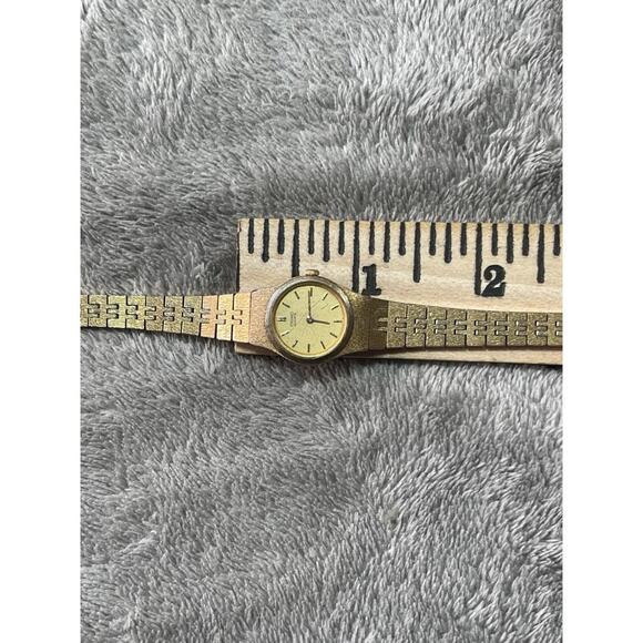 Vintage Seiko  Women Watch Gold Tone Gold Dial Round 2Y00-0019 !! Parts/Repair ! - Picture 6 of 14